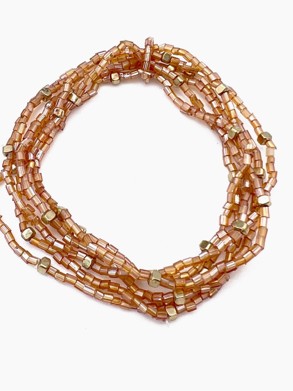 Seed Bead Stretch Bracelet Set | Lavish Blush | Stackable Boho Bracelets